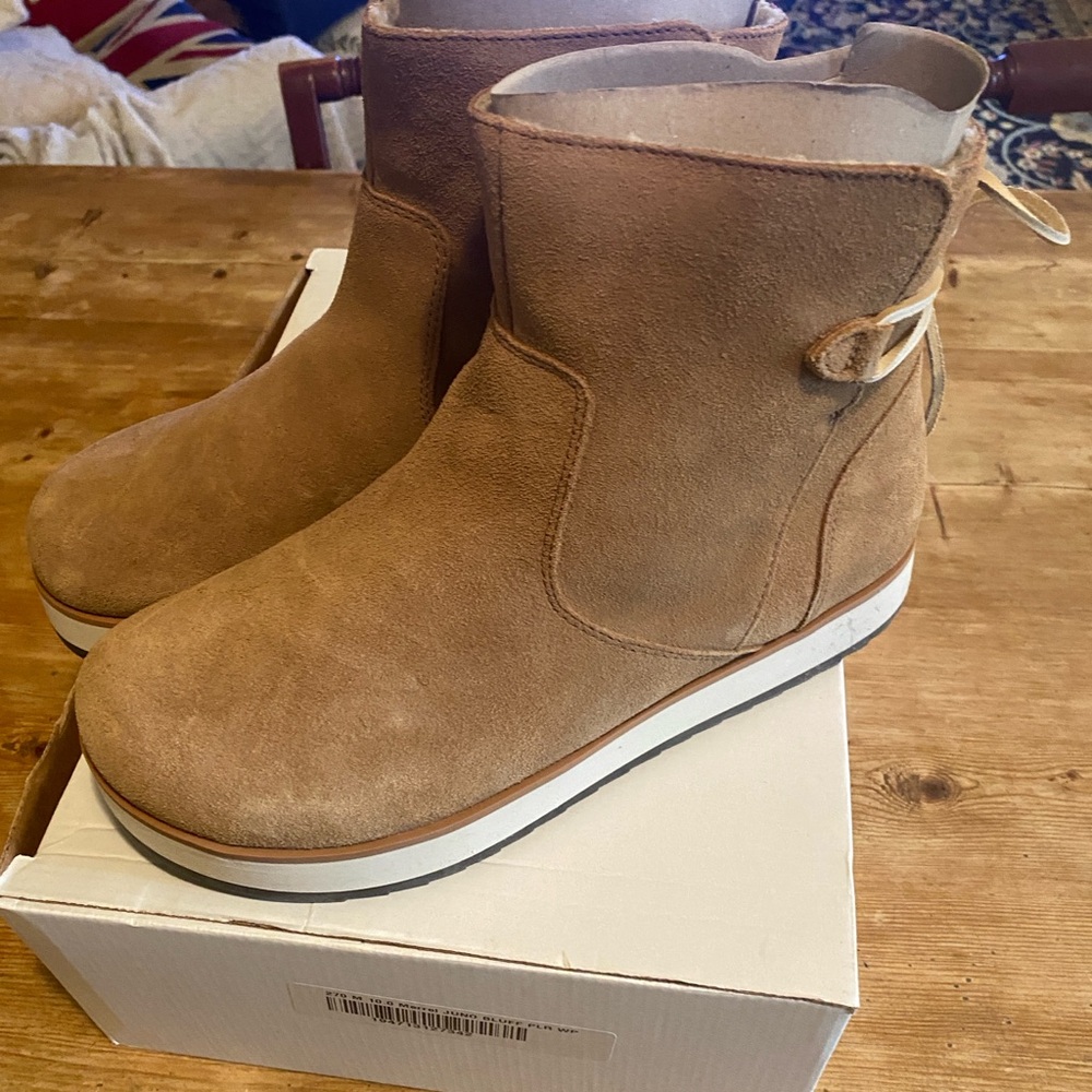 Merrell Women 10 Juno Bluff Polar Camel Suede Waterproof Insulated Winter Boot